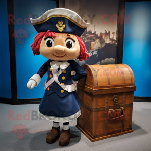 Navy Treasure Chest maskot...
