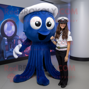 Navy Squid mascotte kostuum...