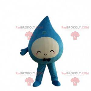 Giant water drop mascot, blue drop costume - Redbrokoly.com