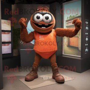 Rust Acrobat maskot kostume...