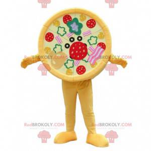 Pizza maskot, pizzadräkt, pizzatillverkad dräkt - Redbrokoly.com