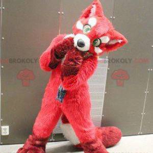 Mascotte de chien rouge de renard - Redbrokoly.com