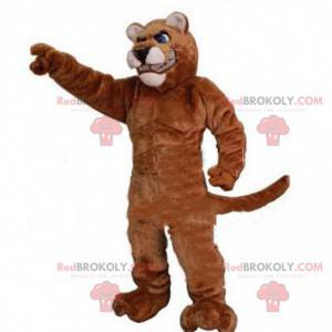 Muscular tiger mascot, sports feline costume - Redbrokoly.com