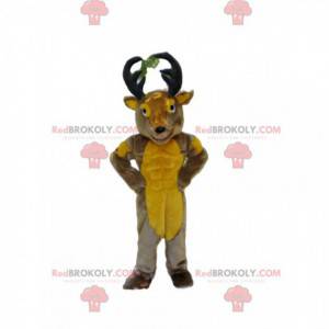Mascotte de cerf, costume de renne, déguisement de caribou -