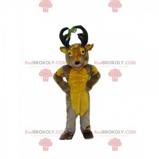 Mascotte de cerf, costume de renne, déguisement de caribou -