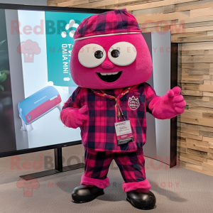 Magenta Raspberry mascotte...