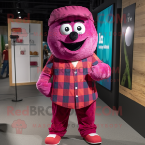 Magenta hallon maskot...