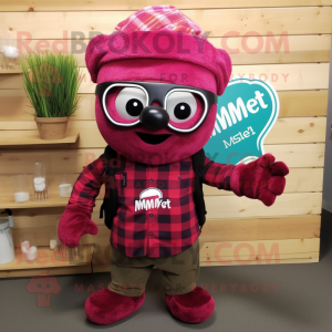 Magenta hallon maskot...