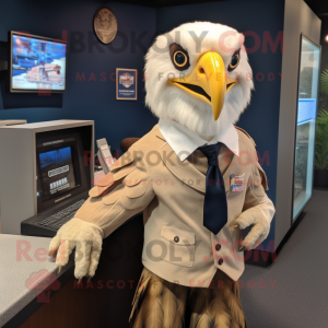 Tan Bald Eagle mascotte...