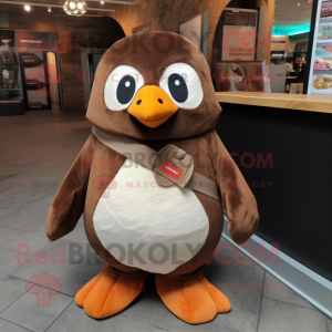 Brown Penguin mascotte...