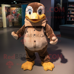 Brown Penguin mascotte...