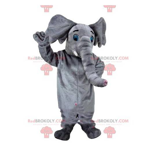 Mascotte d'éléphant gris, costume de cirque, animal de cirque -