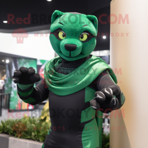 Green Panther maskot...