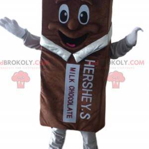 Chocoladereep mascotte, snoepkostuum, reuzenchocolade -