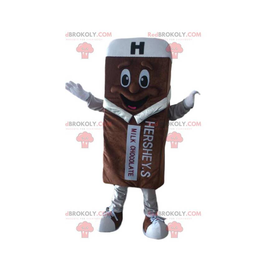 Chocoladereep mascotte, snoepkostuum, reuzenchocolade -