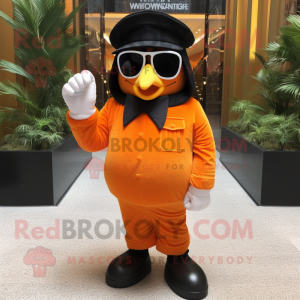 Orange Army Soldier maskot...