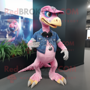 Rosafarbener Velociraptor...