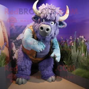 Lavendel Buffalo maskot...