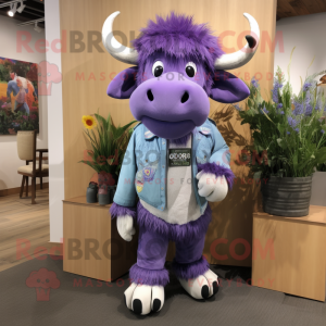 Lavendel Buffalo maskot...