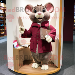 Maroon Mouse mascotte...