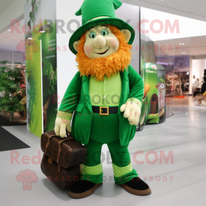 Green Leprechaun mascotte...