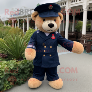 Navy teddybeer mascotte...
