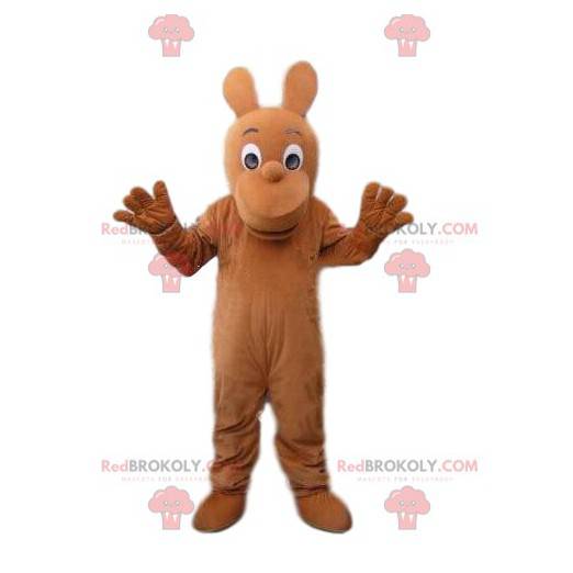 Mascotte bruin karakter, kostuum bruin schepsel - Redbrokoly.com
