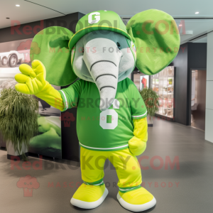 Limettengrüner Elefant als...