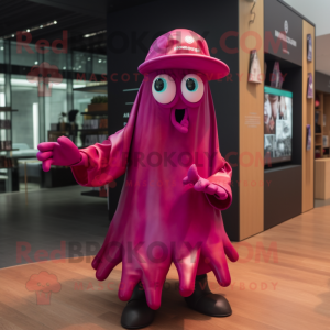 Magenta Squid mascotte...