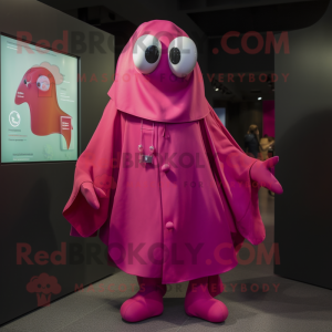 Magenta Squid mascotte...