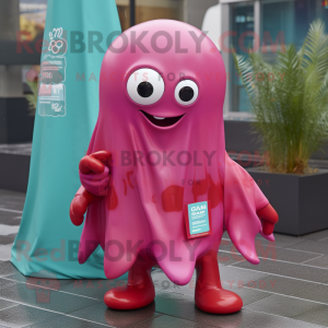 Magenta Squid mascotte...