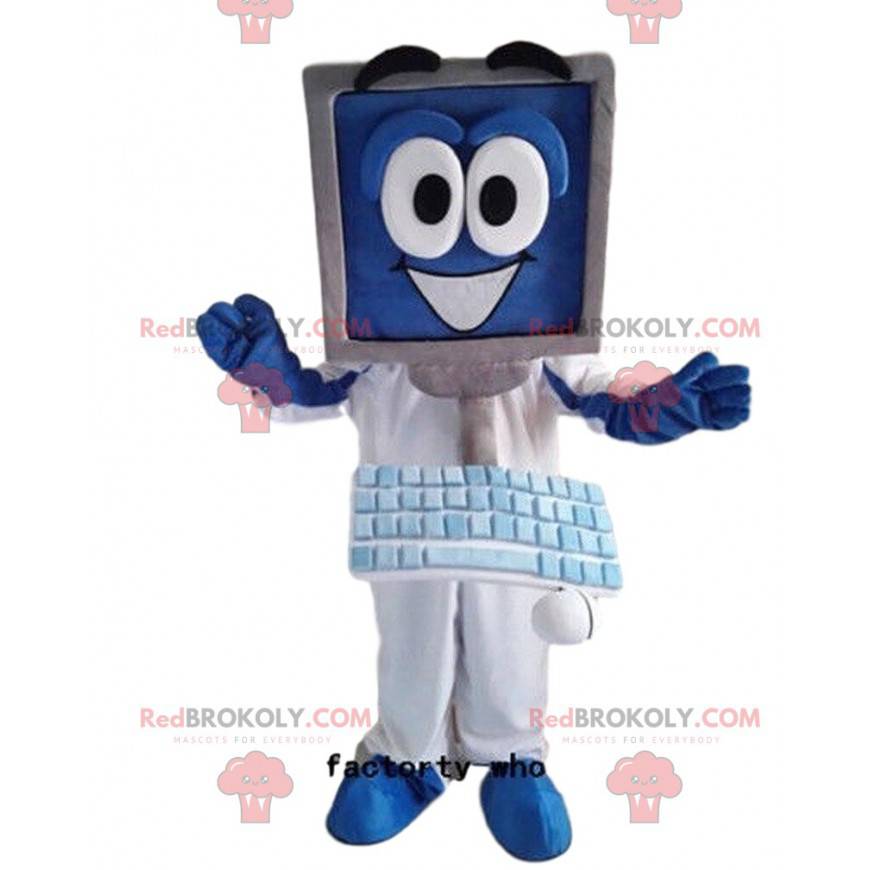 Mascotte del computer, costume del computer, informatica -