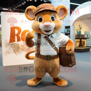 Rust Dormouse maskot drakt...