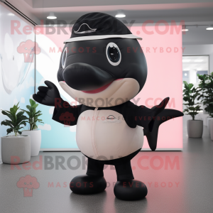 Peach Killer Whale maskot...