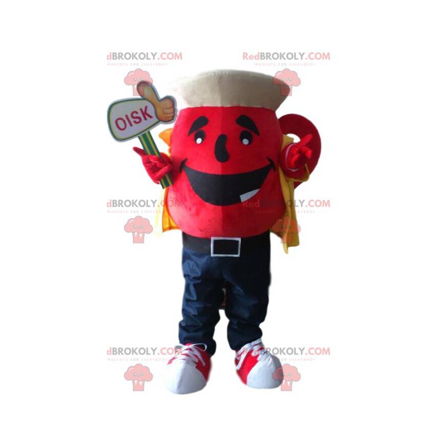 Giant red teapot mascot, tea costume, tea room - Redbrokoly.com Giant red teapot mascot, tea costume, tea room - Redbrokoly.com