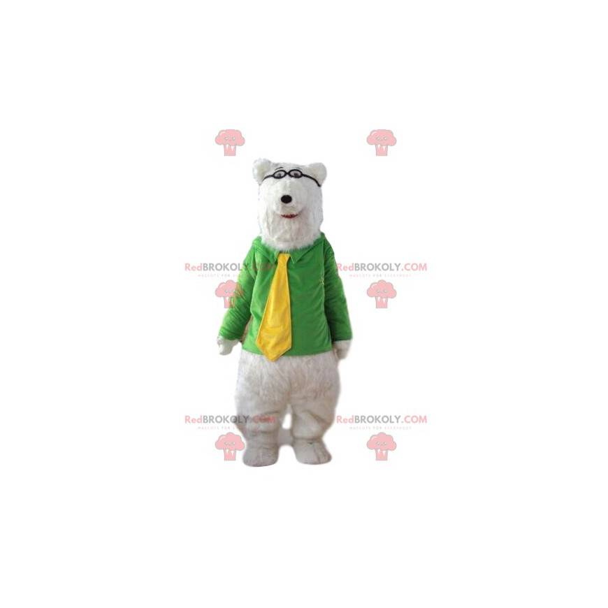 Polar bear mascot, white bear costume, teddy bear -