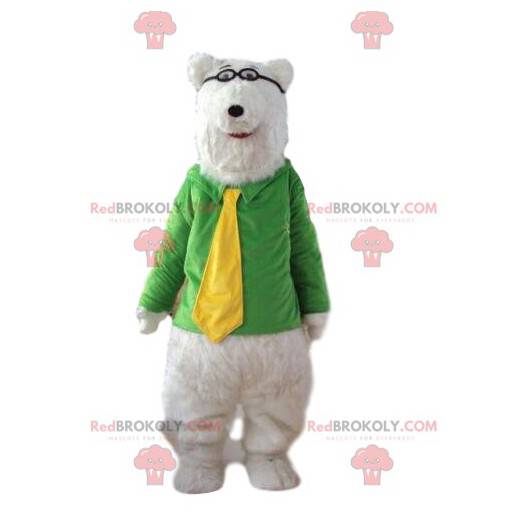 Polar bear mascot, white bear costume, teddy bear -