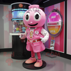 Pink Gumball Machine maskot...