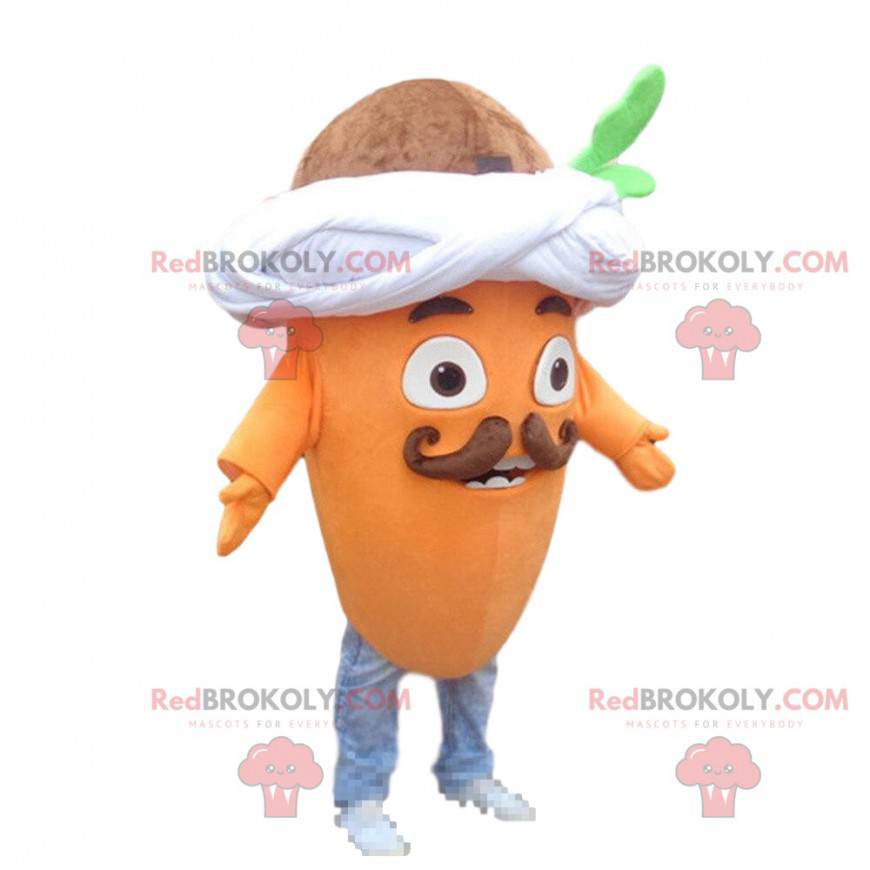 Mascotte de carotte, costume de carotte, déguisement de légume Mascotte de carotte, costume de carotte, déguisement de légume