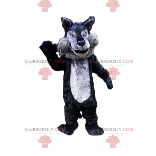 caloría Embrión teléfono Mascota lobo gris y negro, disfraz de lobo Tamaño L (175-180 CM)
