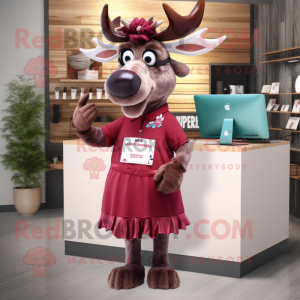 Maroon Moose mascotte...