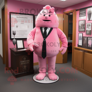 Roze advocaat mascotte...