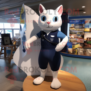 Navy Cat mascotte kostuum...