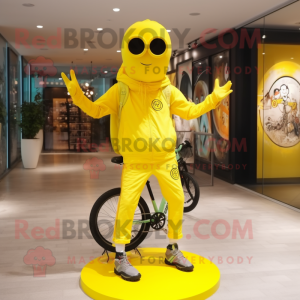 Citrongul Unicyclist maskot...
