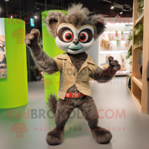 Olive Lemur mascotte...