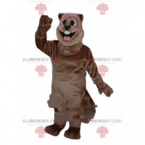 Mascota de castor gigante, disfraz de roedor, disfraz de río -