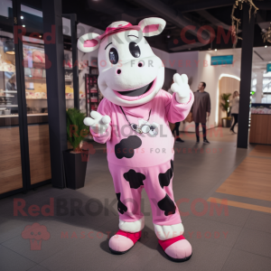 Rosa Holstein Cow maskot...