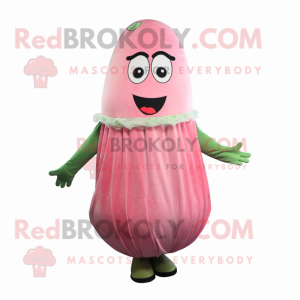Rosa agurk maskot drakt...