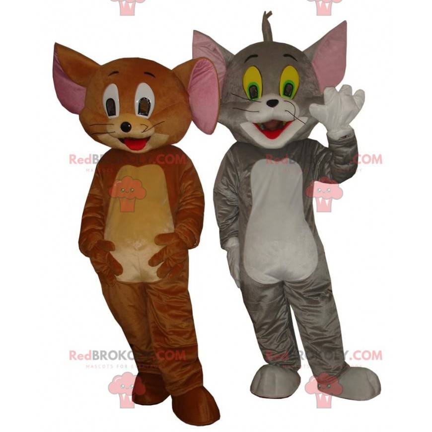 Tom och Jerry maskotar, de berömda tecknade djuren -