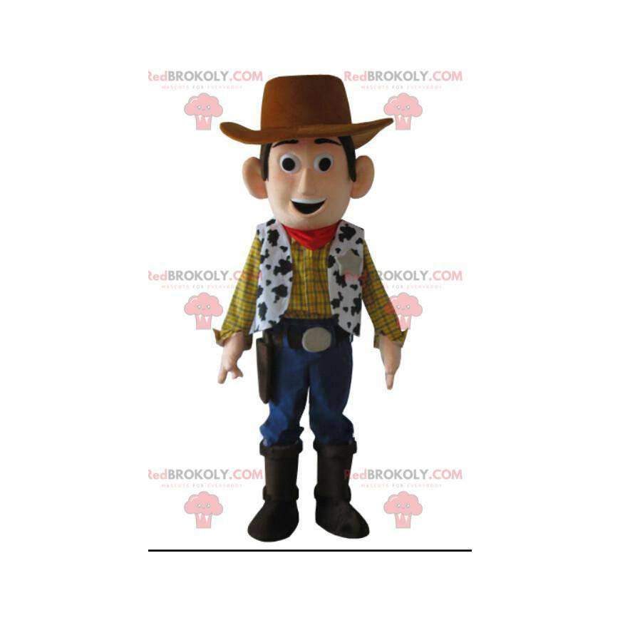Maskot af Woody, den berømte sheriff og legetøj i Toy Story -